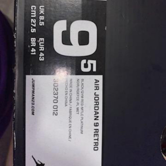 Nike air Jordan 9 retro Johnny Kilroys MINT in box - Picture 5 of 6